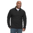 Big & Tall Van Heusen Flex Classic-fit Quarter-zip Sweater, Men's, Size: 3xl Tall, Black