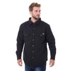 Men's Dickies Classic-fit Peached Twill Shirt Jacket, Size: Medium, Black