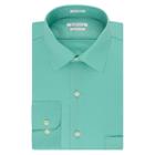 Van Heusen, Big & Tall Regular-fit Solid Lux Sateen No-iron Spread-collar Dress Shirt, Men's, Size: 18.5 32/3b, Green Oth