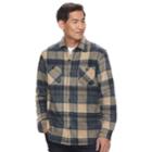 Men's Anchorage Expedition Classic-fit Plaid Fleece Shirt Jacket, Size: Large, Lt Beige