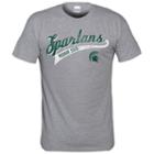 Men's Michigan State Spartans Worn Upon Script Tee, Size: Xl, Med Grey