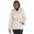 Women's Halifax Hooded Puffer Jacket, Size: Medium, White