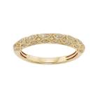 1/5 Carat T.w. Igl Certified Diamond 14k Gold Art Deco Wedding Ring, Women's, Size: 6, Yellow