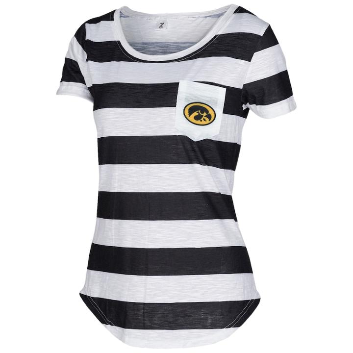 Women's Iowa Hawkeyes Yardline Tee, Size: Small, Multicolor