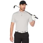 Men's Grand Slam Cool Pass Jacquard Golf Polo, Size: Xl, Med Grey