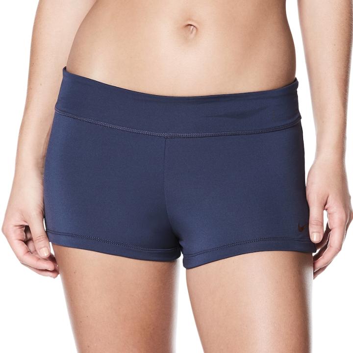 Women's Nike Solid Boyshort Bottoms, Size: Xl, Med Blue