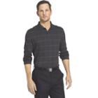 Big & Tall Van Heusen Windowpane Classic-fit Polo, Men's, Size: 4xb, Black
