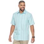 Men's Haggar Classic-fit Plaid Easy-care Button-down Shirt, Size: Xl, Med Blue