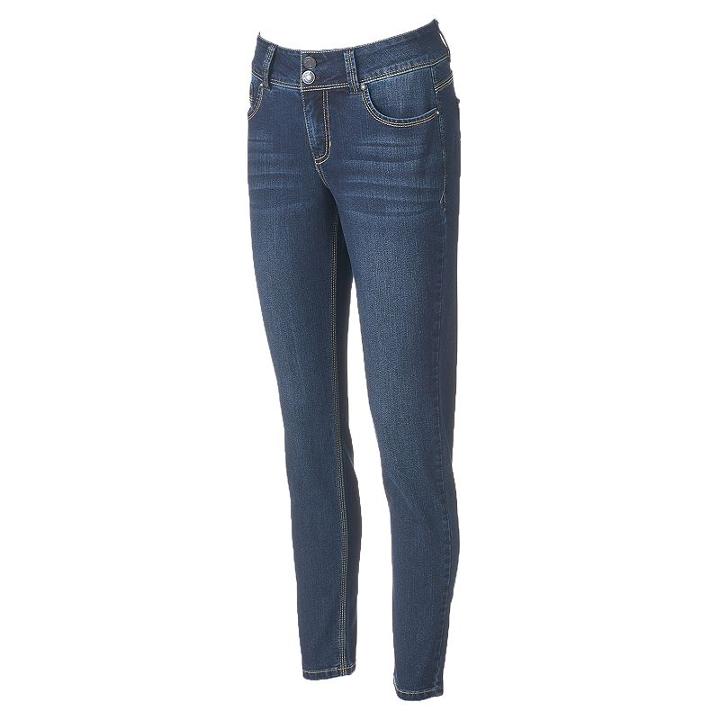 Women's Angels Curvy Fit Skinny Jeans, Size: 16, Ovrfl Oth