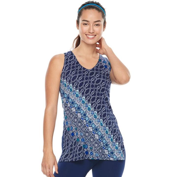 Women's Gaiam Lunar Yoga Tank, Size: Xs, Lt Brown