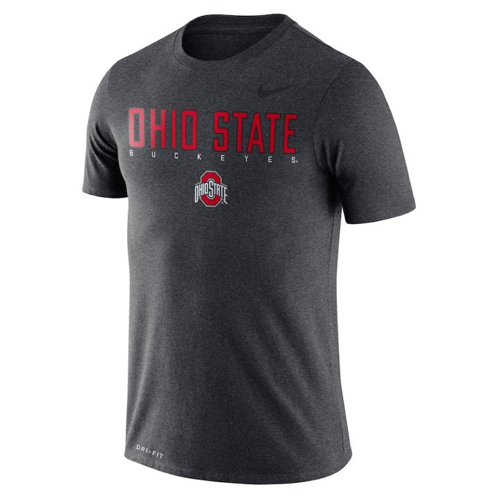 Men's Nike Ohio State Buckeyes Facility Tee, Size: Small, Char