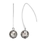Simply Vera Vera Wang Beaded Nickel Free Threader Earrings, Women's, Black