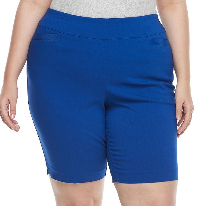 Plus Size Apt. 9&reg; Millennium Bermuda Shorts, Women's, Size: 16 W, Brt Blue