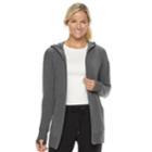 Petite Tek Gear&reg; Hooded Wrap Cardigan, Women's, Size: S Petite, Black