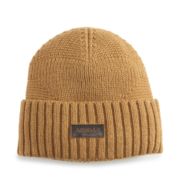 Men's Adidas Pine Knot Beanie, Beig/green (beig/khaki)