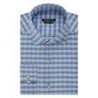 Men's Van Heusen Slim-fit Patterned Dress Shirt, Size: 17.5-32/33, Blue Other