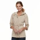 Women's Weathercast Hooded Roll-tab Anorak Jacket, Size: Xl, Med Brown