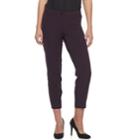 Women's Apt. 9&reg; Zipper Accent Ankle Pants, Size: 10, Purple