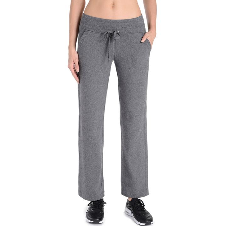 Women's Danskin Drawstring Lounge Pants, Size: Medium, Grey Other