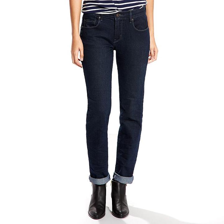 Women's Levi's&reg; 505&trade; Straight Jeans, Size: 12/31 Avg, Dark Blue
