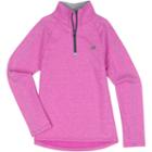 Girls 4-6x New Balance Performance Mockneck 1/4-zip Pullover, Girl's, Size: 6, Med Pink