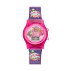 Shopkins Strawberry Kiss, D'lish Donut, Kooky Cookie & Apple Blossom Girls' Digital Light-up Watch, Girl's, Size: Small, Purple