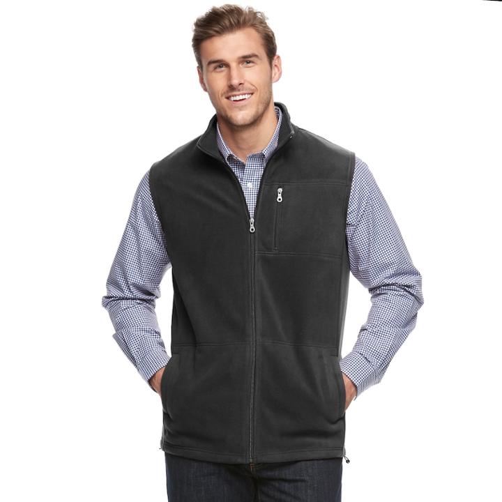 Big & Tall Croft & Barrow&reg; Classic-fit Arctic Fleece Vest, Men's, Size: 3xb, Dark Grey