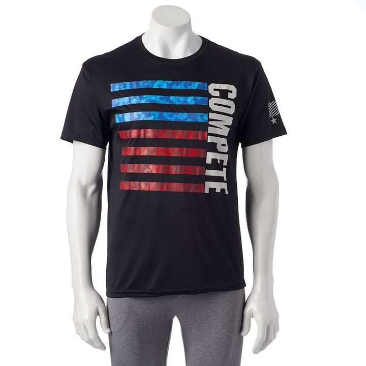 Men's Tek Gear&reg; Dry Tek Devotion Tee, Size: Xxl, Black