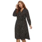 Plus Size Suite 7 Polka-dot Fit & Flare Dress, Women's, Size: 1xl, Black Red White Dots