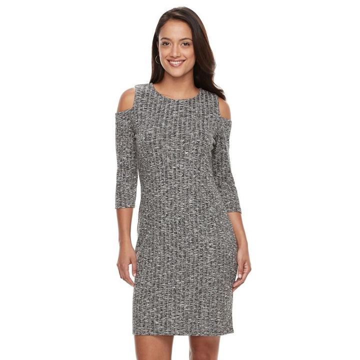 Women's Sharagano Cold-shoulder Dress, Size: 16, Grey Other