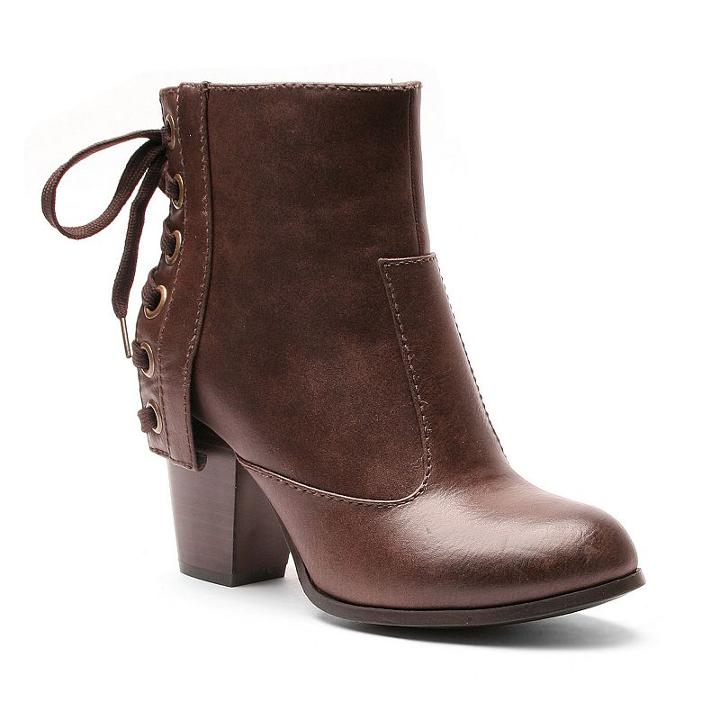 2 Lips Too Too Scamp Women's Ankle Boots, Girl's, Size: Medium (9), Brown