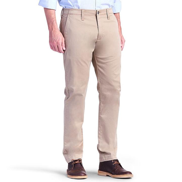 Men's Lee Modern Series Chino Slim-fit Pants, Size: 33x32, Dark Brown