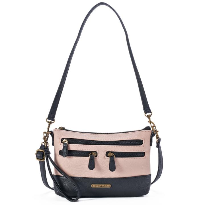 Stone & Co. Leather 4-bagger Convertible Crossbody Bag, Women's, Dark Pink