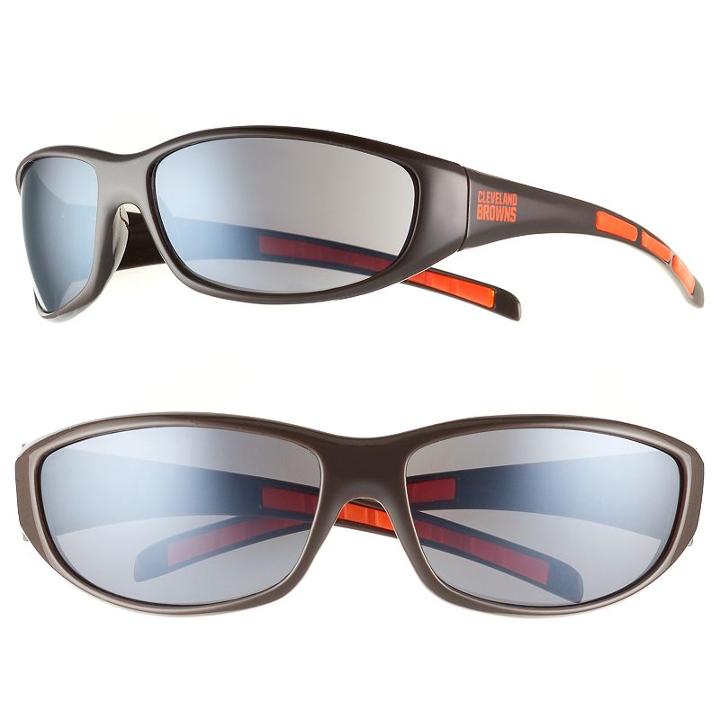 Adult Cleveland Browns Wrap Sunglasses, Multicolor