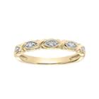 Simply Vera Vera Wang 14k Gold Diamond Accent X Wedding Ring, Women's, Size: 5, Yellow