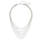 Dana Buchman Cobra Chain Layered Necklace, Women's, Silver