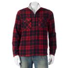 Big & Tall Croft & Barrow&reg; Classic-fit Plaid Arctic Fleece Jacket, Men's, Size: Xl Tall, Med Red