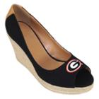 Women's Campus Cruzerz Georgia Bulldogs South Park Platform Wedge Heels, Size: 7, Black