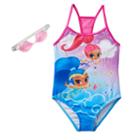 Girls 4-6x Shimmer & Shine One-piece Swimsuit, Girl's, Size: 6x, Multicolor