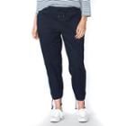 Plus Size Chaps Twill Straight-leg Pants, Women's, Size: 1xl, Blue (navy)
