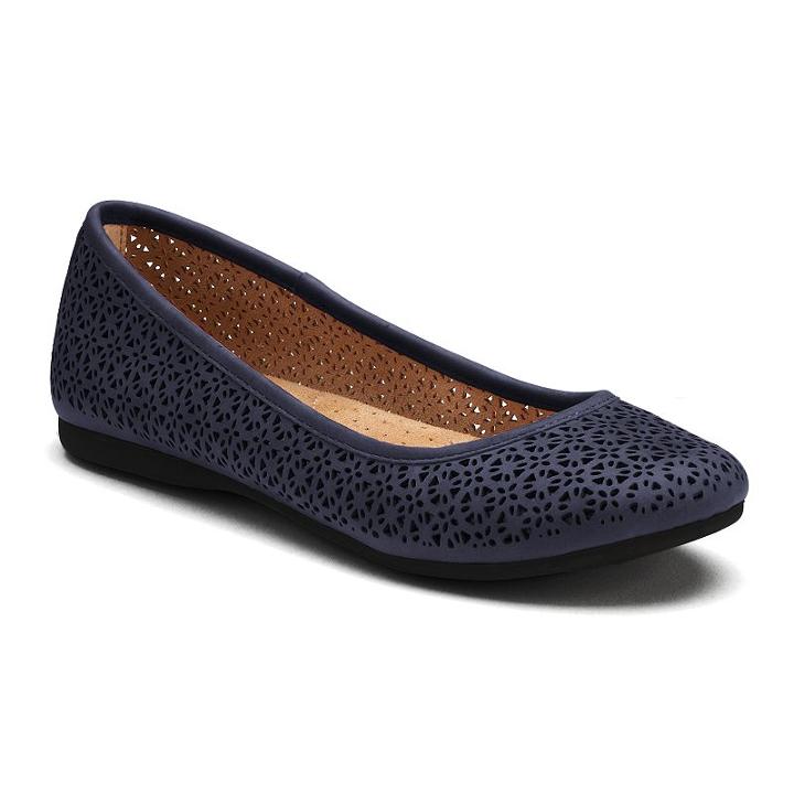 Croft & Barrow&reg; Women's Ortholite Cutout Ballet Flats, Size: 8.5, Blue