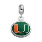 Fiora Sterling Silver Miami Hurricanes Logo Charm, Women's, Multicolor
