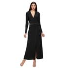 Petite Jennifer Lopez Faux-wrap Maxi Dress, Women's, Size: Xl Petite, Black