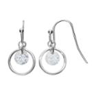 Lc Lauren Conrad Cubic Zirconia Nickel Free Orbital Drop Earrings, Women's, Silver