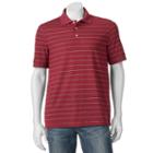 Men's Croft & Barrow&reg; Cool & Dry Classic-fit Striped Performance Polo, Size: Xl, Dark Red