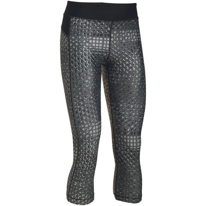 Women's Under Armour Heatgear Armour Print Capris, Size: Xl, Oxford
