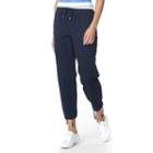 Women's Chaps Twill Straight-leg Pants, Size: Medium, Blue (navy)