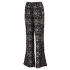 Juniors' Mudd&reg; Crochet Wide Leg Pants, Girl's, Size: Medium, Black