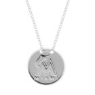 Miami Marlins Sterling Silver Disc Pendant Necklace, Women's, Size: 16, Grey