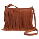 Sonoma Goods For Life&trade; Lexy Fringed Crossbody Bag, Women's, Red/coppr (rust/coppr)